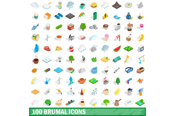 100 Brumal Icons Set, Isometric 3D Style: A Practical Evaluation for Designers and Developers