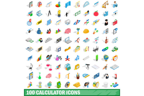 100 Calculator Icons Set: Practical Uses in Digital Design