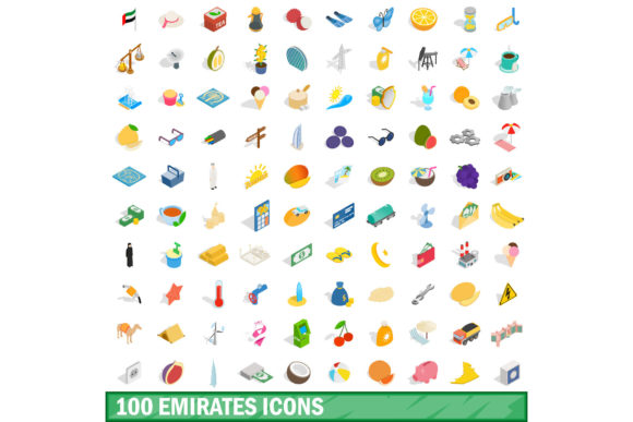 100 Emirates Icons Set: A Visual Toolkit for Telling the UAE Story
