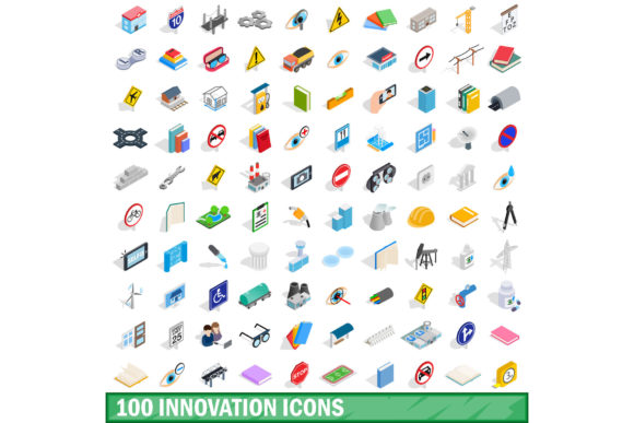 100 Innovation Icons Set for Modern Projects