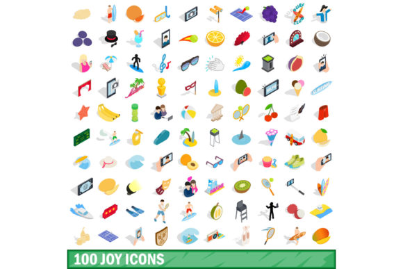 100 Joy Icons Set, Isometric 3d Style: A Practical Tool for Modern Visual Communication