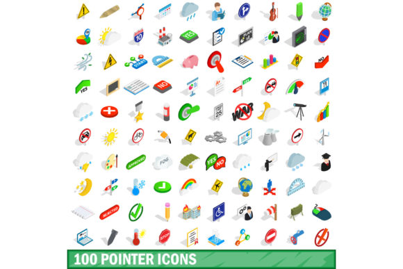 100 Pointer Icons Set