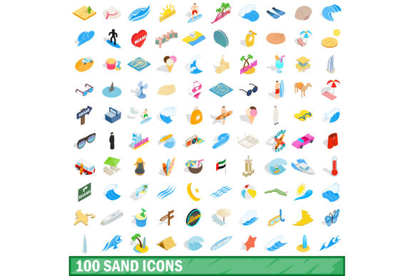 100 Sand Icons Set, Isometric 3D Style: A Practical Evaluation for Designers and Developers
