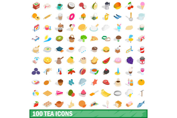 100 Tea Icons Set Isometric 3d Style: Practical Workflow Integration for Creators and Professionals