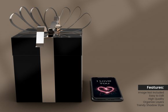 3D Black Realistic Gift Box Mockup: A Practical Tool for Visual Packaging Design