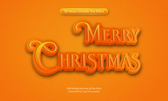 Crafting Your Holiday Message: The Merry Christmas 3D Editable Text Effect