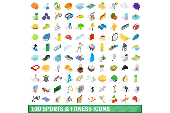 Elevate Your Projects with a Premium Sport and Fitness Icons Set