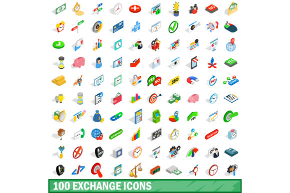 Elevate Your Visuals with the 100 Exchange Icons Set