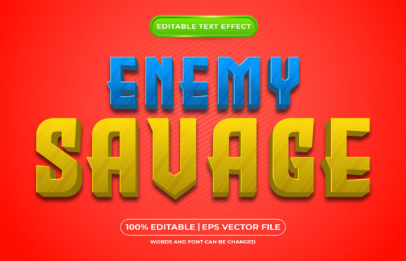 Enemy Savage 3D Editable Text Effect – A Practical Guide for Designers and Creators