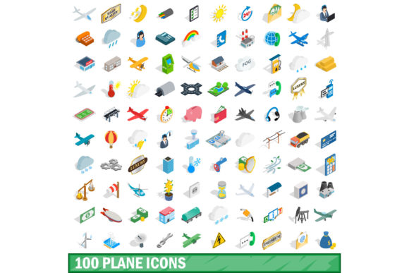 How to Use the 100 Plane Icons Set, Isometric 3D Style for Clearer Communication and Stronger Visual Strategy