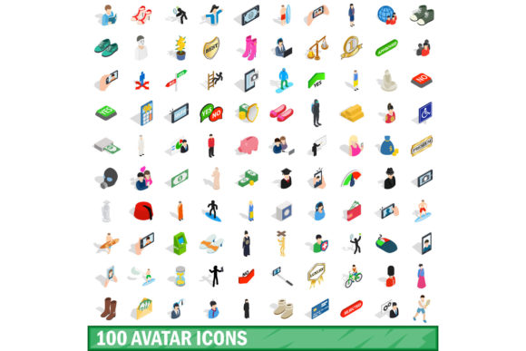 Isometric 3D Avatar Icons Set for Digital Identity