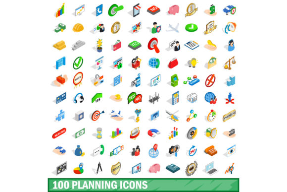 Master Project Clarity with a 100 Planning Icons Set