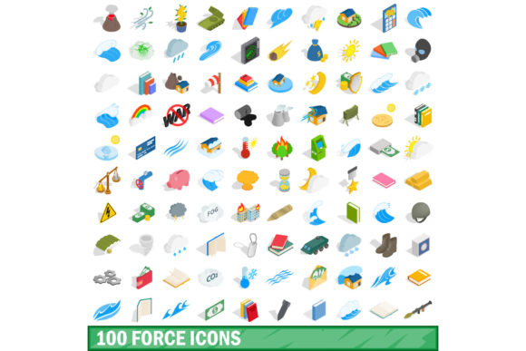 The Power of Visual Communication: Understanding the 100 Force Icons Set in Isometric 3D Style