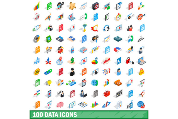 The Visual Language of Analytics: Why the 100 Data Icons Set, Isometric 3d Style Matters Now