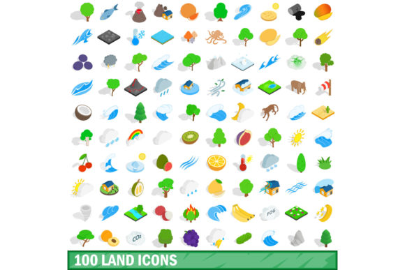 Understanding the 100 Land Icons Set, Isometric 3d Style: A Practical Guide for Designers and Developers