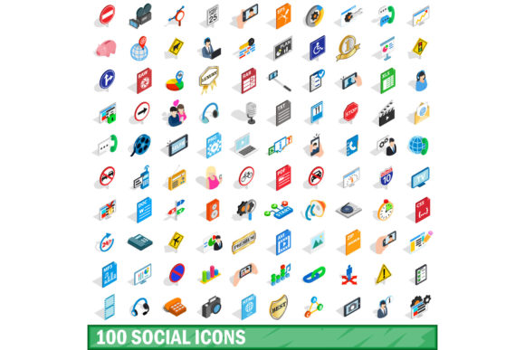 Understanding the 100 Social Icons Set: Isometric 3D Style and Its Modern Relevance