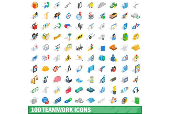 Using the 100 Teamwork Icons Set to Streamline Collaborative Visuals