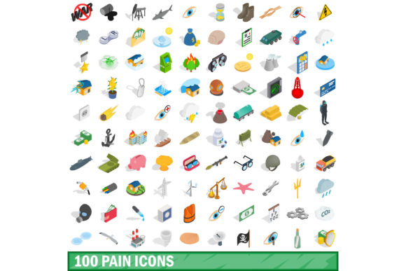 Why the 100 Pain Icons Set, Isometric 3d Style Redefines Visual Communication of Discomfort